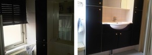 Badkamer kozijn en meubel
